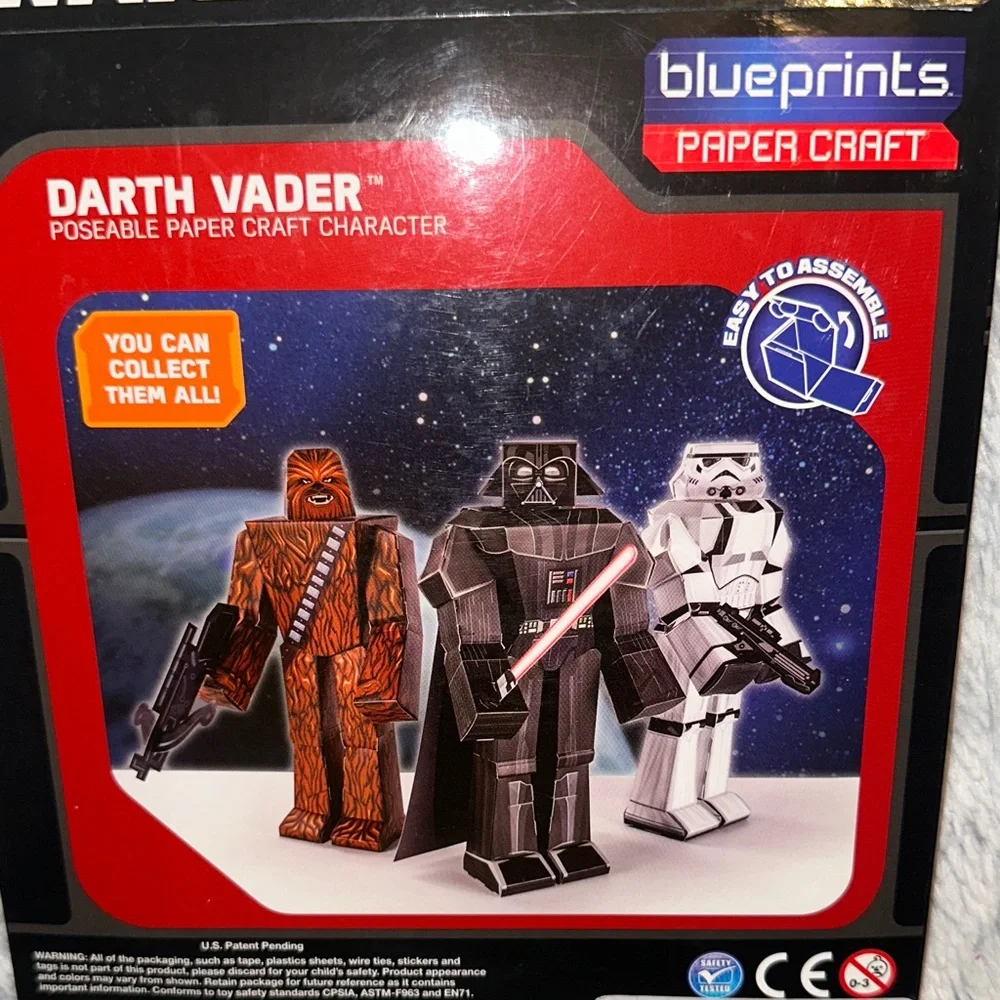 Disney Star Wars Papercraft Set - Stormtrooper, Chewbacca,‎ Darth Vader